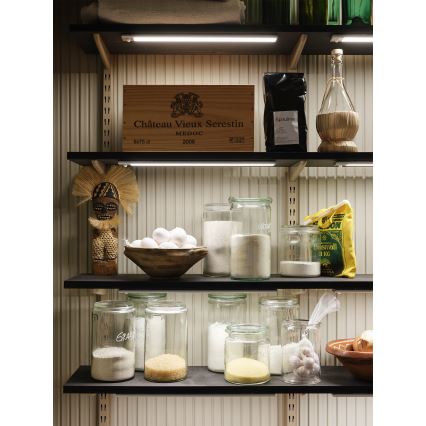 Osram - Corp de iluminat LED pentru montaj sub dulap LINEAR cu senzor de mișcare și senzor crepuscular LED/4W/3,7V 1500 mAh 3000/4000/6500K 60 cm gri