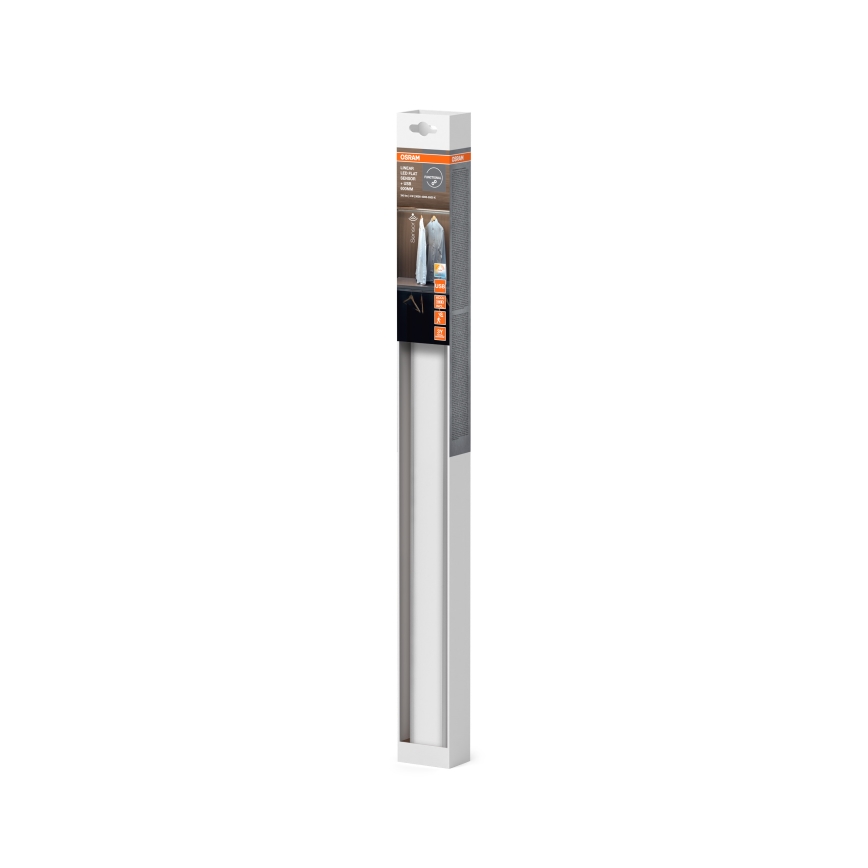 Osram - Corp de iluminat LED pentru montaj sub dulap LINEAR cu senzor de mișcare și senzor crepuscular LED/4W/3,7V 1500 mAh 3000/4000/6500K 60 cm gri