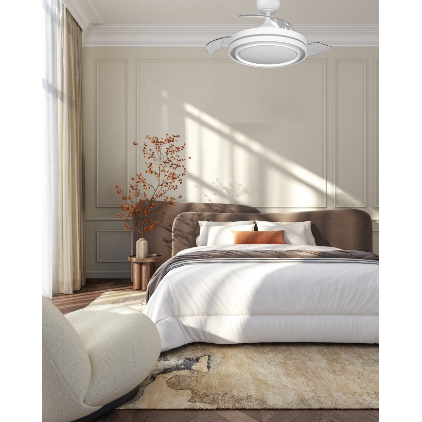 Osram - Lampă de tavan LED dimabilă cu ventilator PONIENTE LED/36W/230V 3000/4000/6500K + telecomandă