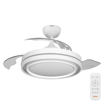 Osram - Lampă de tavan LED dimabilă cu ventilator PONIENTE LED/36W/230V 3000/4000/6500K + telecomandă