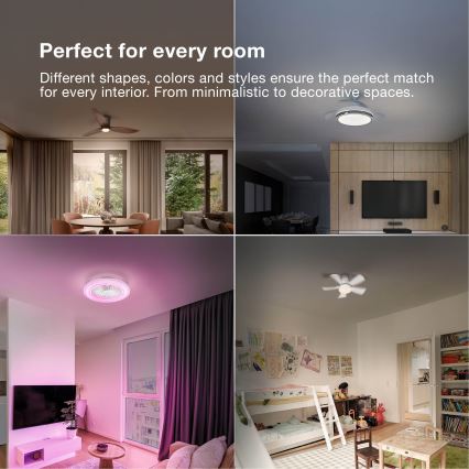 Osram - Plafonieră LED dimabilă cu ventilator MURLAN LED/26W/230V 3000-6500K + telecomandă