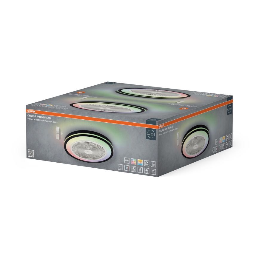 Osram - Plafonieră LED dimabilă cu ventilator MURLAN LED/26W/230V 3000-6500K + telecomandă