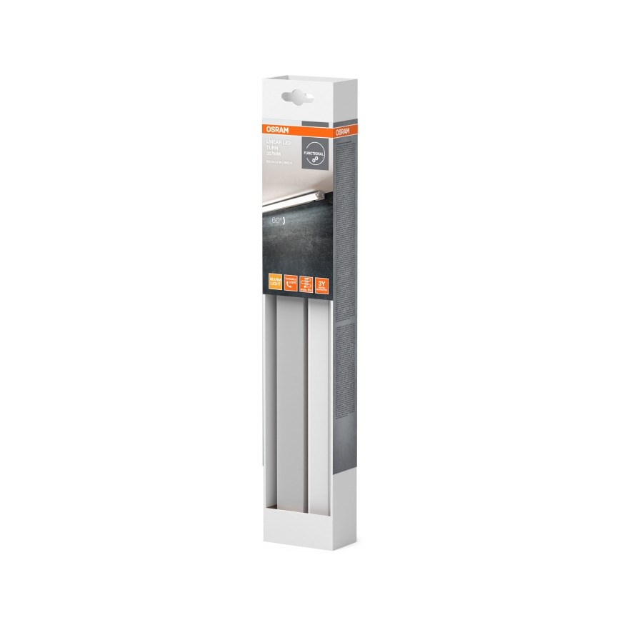 Osram - Corp LED pentru sub dulap LINEAR, 6W, 230V, 3000K, 35,7 cm, argintiu