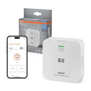 Osram - Detector de monoxid de carbon SMART+ 2xAA Wi-Fi