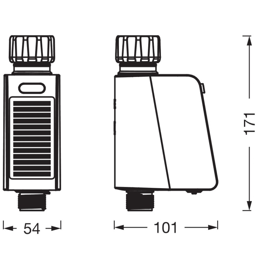 Osram - Electrovalvă de irigare cu panou solar SMART+ IP55 Wi-Fi