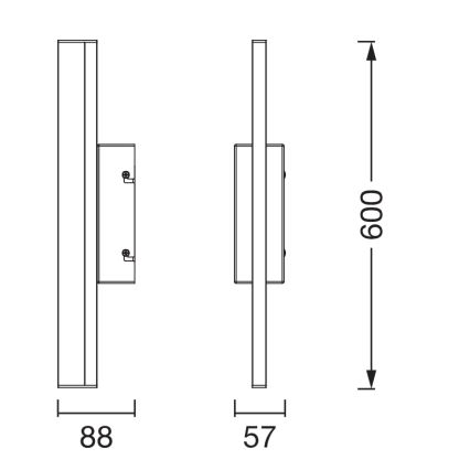Osram - Lampă LED dimerizabilă pentru oglindă de baie ORBIS MIRROR LED/10W/230V 3000/4000K 60 cm IP44 neagră