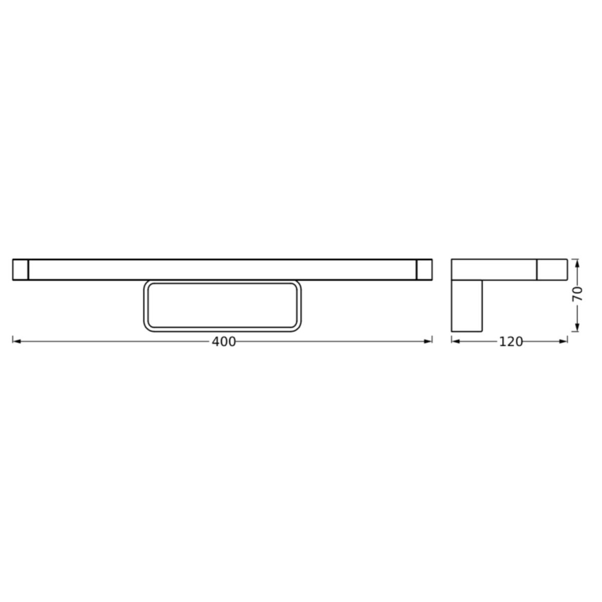 Osram - Aplica LED pentru oglindă de baie DISC BAR LED/7W/230V 3000/4000K 40 cm IP44 crom lucios