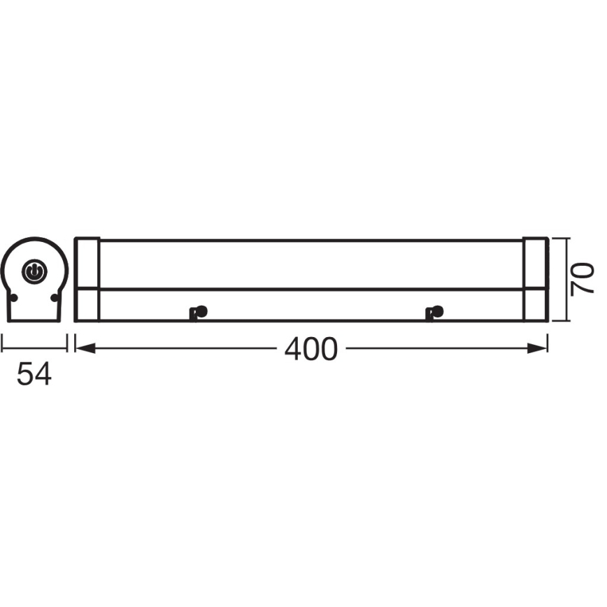 Osram - Lumină LED reglabilă pentru oglindă de baie ORBIS TUBE LED/9W/230V 3000/4000K 40 cm IP44 maro