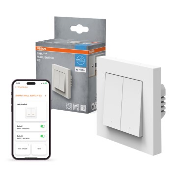 Osram - Întrerupător cu 2 butoane SMART+ MATTER 230V Wi-Fi