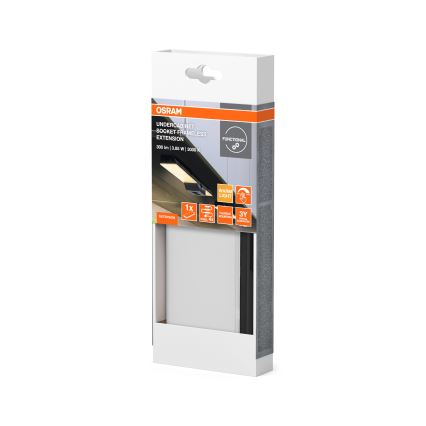 Osram - Set de extensie pentru lampă LED montată sub dulap UNDERCABINET LED/3,85W/36V 3000K 8,1x17,9 cm negru