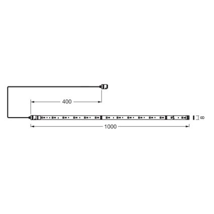 Osram - Kit de extensie pentru bandă LED SMART+ FLEX RGB+TW, dimmabilă, 1 m, LED/3,4W/24V, 2700-6500K, Wi-Fi