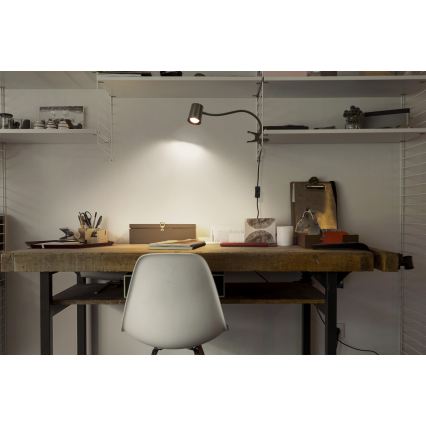 Osram - Lampă de birou cu clemă DESK LINE 1xGU10/9W/230V, neagră