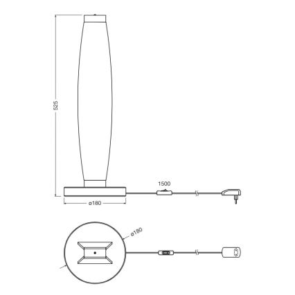 Osram - Lampă de birou LED DECOR FLAT LED/13W/230V gri
