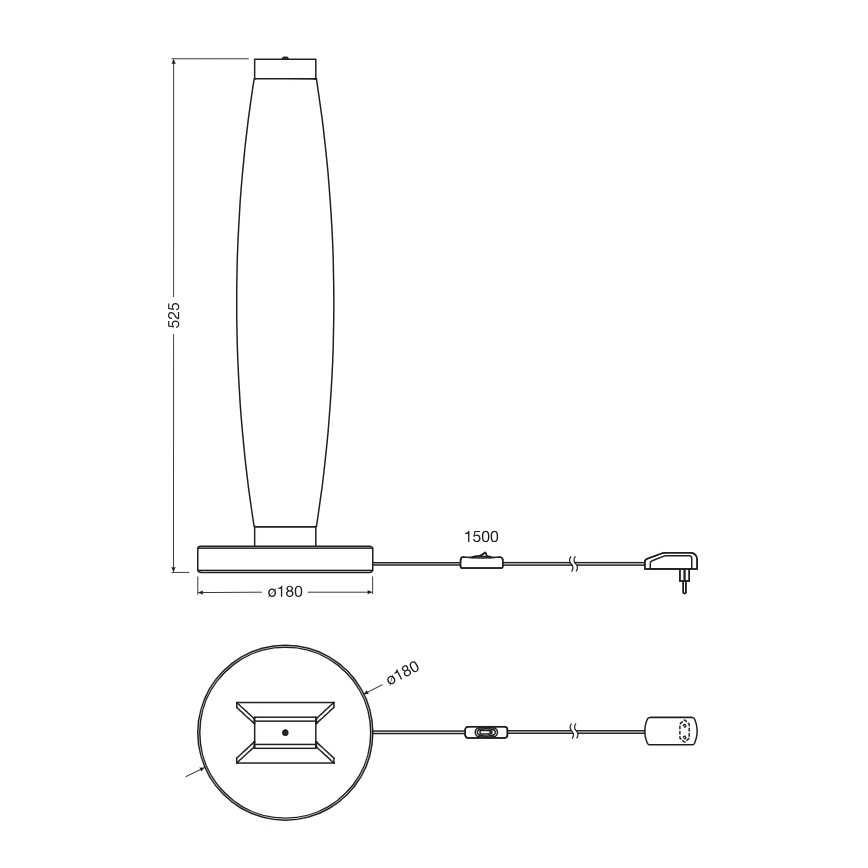 Osram - Lampă de birou LED DECOR FLAT LED/13W/230V gri