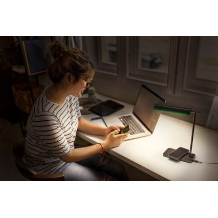 Osram - Lampă de birou LED reglabilă OFFICE LINE LED/19W/230V 3000/4000/6500K neagră