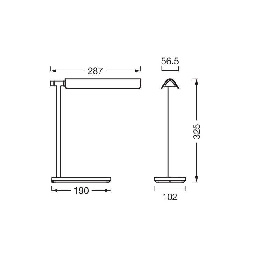 Osram - Lampă de birou LED reglabilă OFFICE LINE LED/19W/230V 3000/4000/6500K neagră