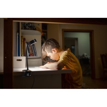 Osram - Lampă de birou LED reglabilă cu clemă OFFICE LINE LED/4,8W/230V 3000/4000/6500K neagră