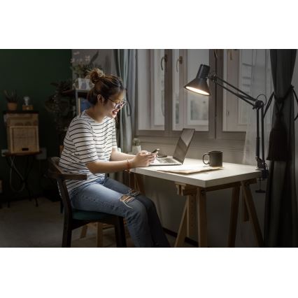 Osram - Lampă de birou LED reglabilă cu clemă Office Line LED/9W/230V 3000K neagră