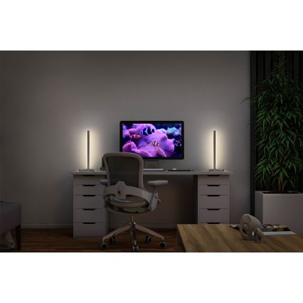 Osram - Lampă de masă SMART+ MAGIC LED RGBW, reglabilă, 7,5W/230V 2700-6500K, argintie, Wi-Fi + telecomandă
