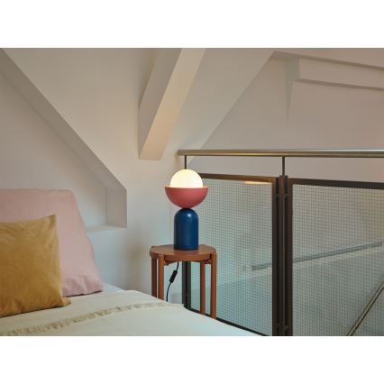 Osram - Lampă de masă DECOR BOWL 1xE14/25W/230V albastru/roz