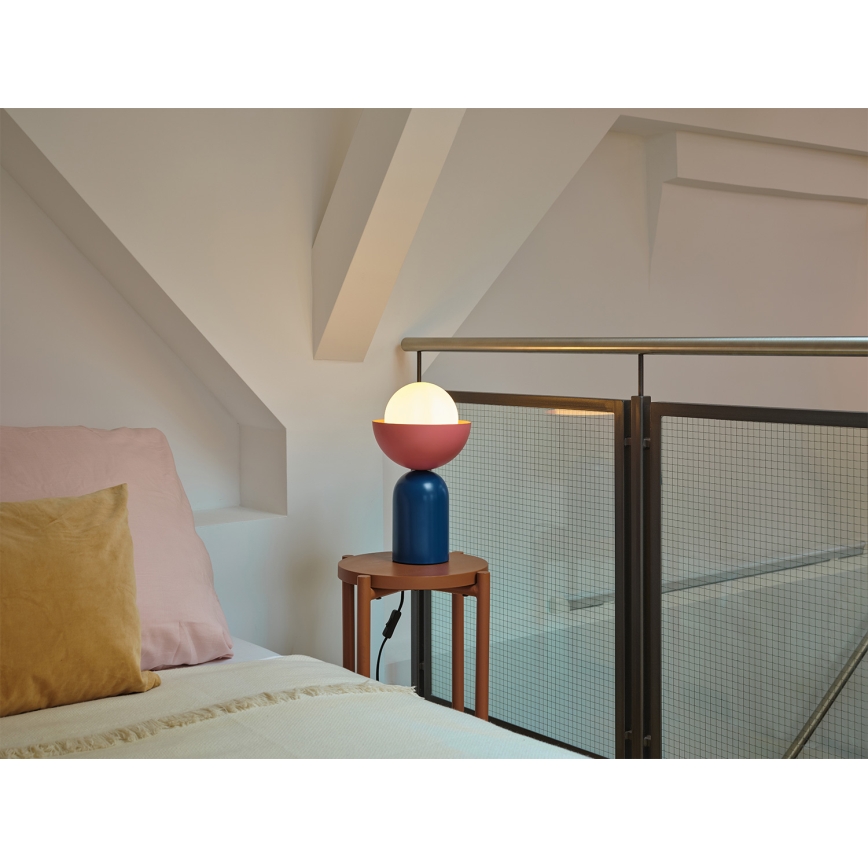 Osram - Lampă de masă DECOR BOWL 1xE14/25W/230V albastru/roz