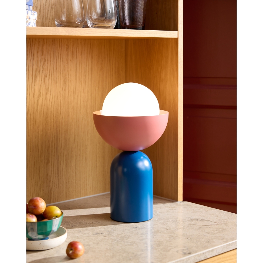 Osram - Lampă de masă DECOR BOWL 1xE14/25W/230V albastru/roz