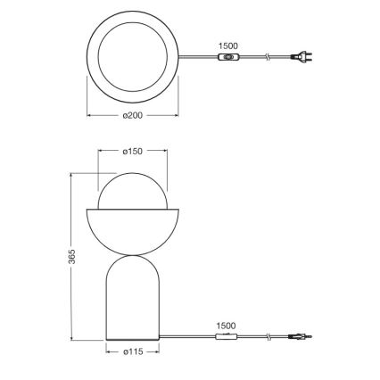 Osram - Lampă de masă DECOR BOWL 1xE14/25W/230V albastru/roz