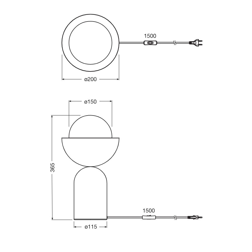 Osram - Lampă de masă DECOR BOWL 1xE14/25W/230V albastru/roz