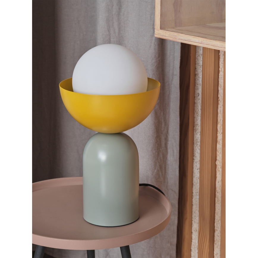 Osram - Lampă de masă DECOR BOWL 1xE14/25W/230V verde/galben