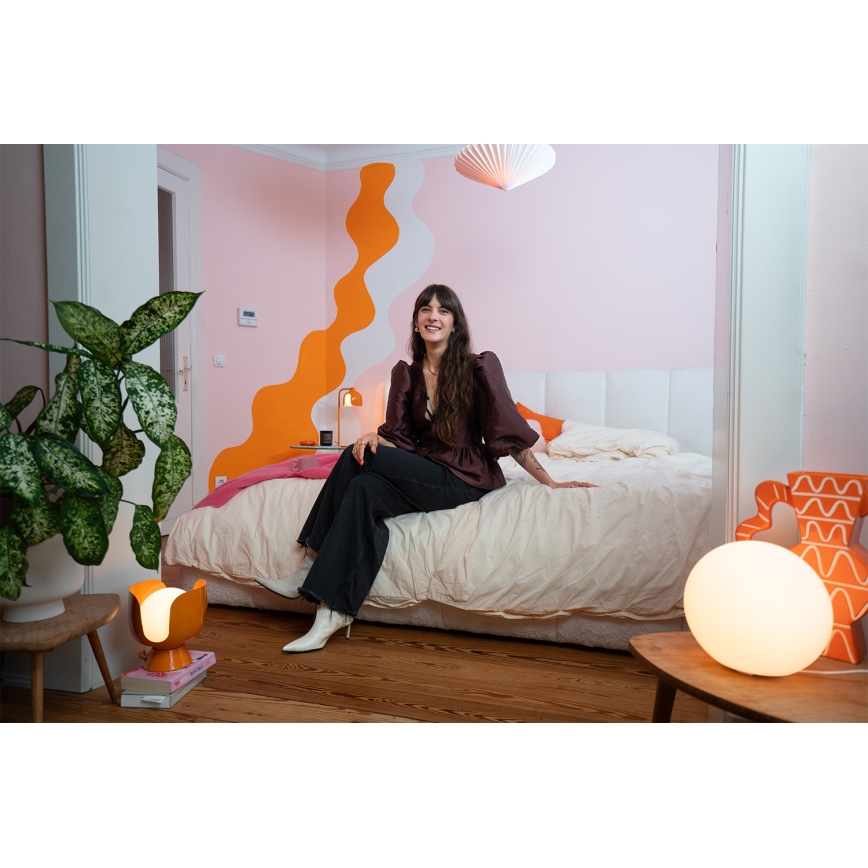 Osram - Lampă de masă DECOR COROLLE 1xG9/20W/230V portocalie