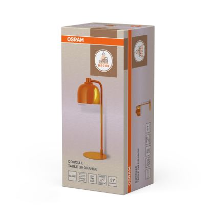 Osram - Lampă de masă DECOR COROLLE 1xG9/20W/230V portocalie