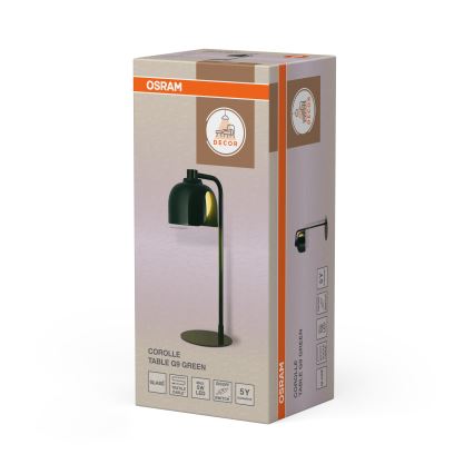 Osram - Lampă de masă DECOR COROLLE 1xG9/20W/230V verde