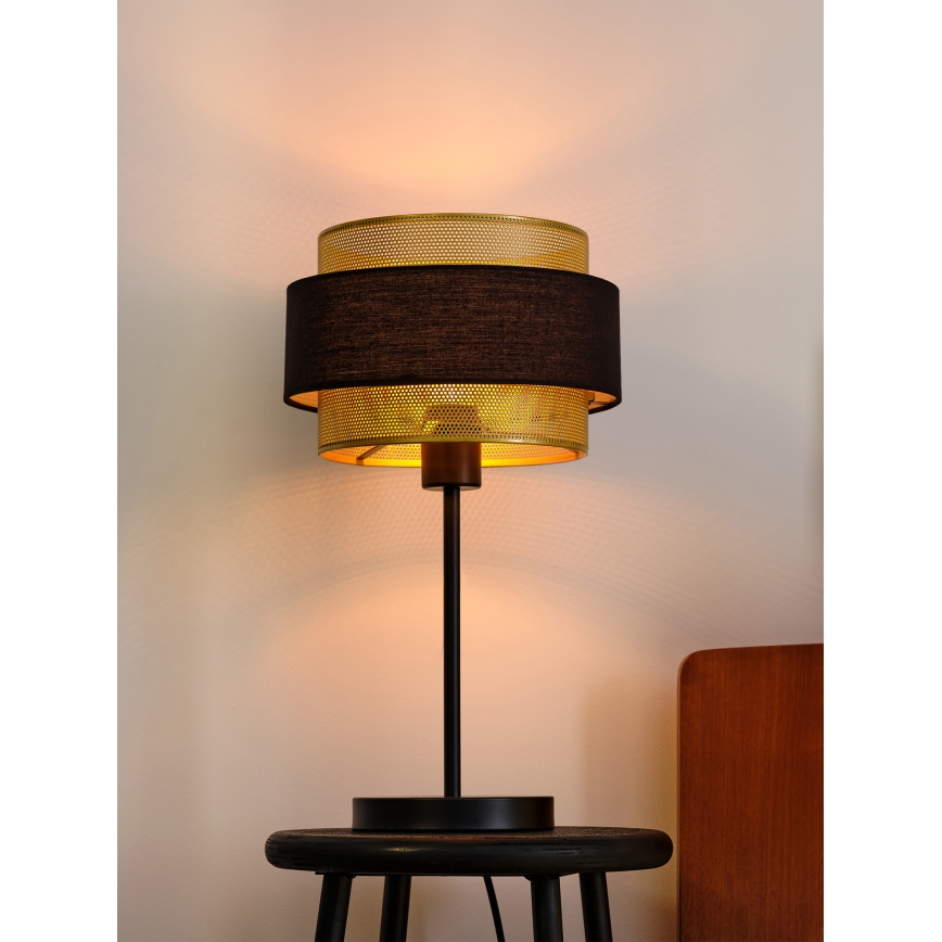 Osram - Lampă de masă DECOR HORNET 1xE27/10W/230V negru/auriu