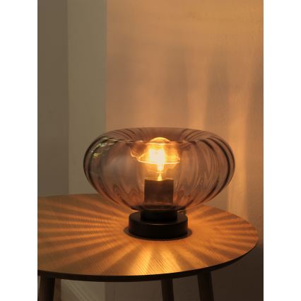 Osram - Lampă de masă DECOR SMOKE 1xE27/12W/230V negru/gri fumuriu