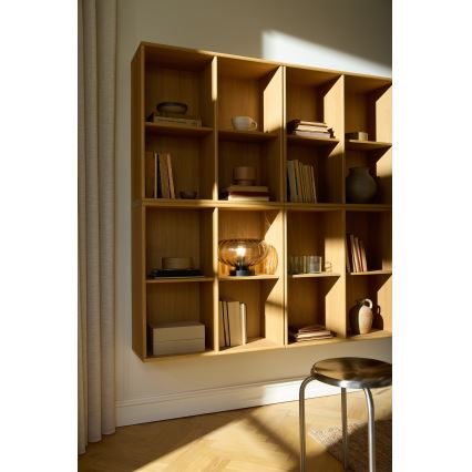 Osram - Lampă de masă DECOR SMOKE 1xE27/12W/230V negru/gri fumuriu