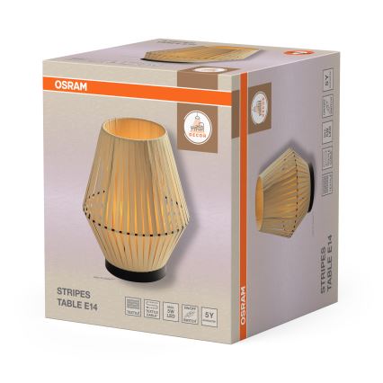 Osram - Lampă de masă DECOR STRIPES 1xE14/5W/230V bej