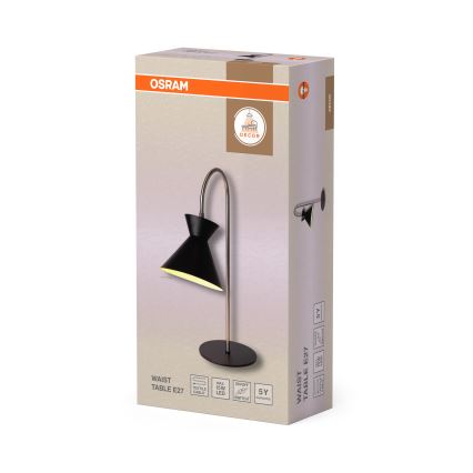 Osram - Lampă de masă DECOR WAIST 1xE27/40W/230V neagră