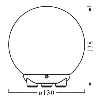 Ledvance - Lampă de masă LED RGBW reglabilă SMART+ MAGIC LED/2,5W/5V 2200-6500K Wi-Fi albă