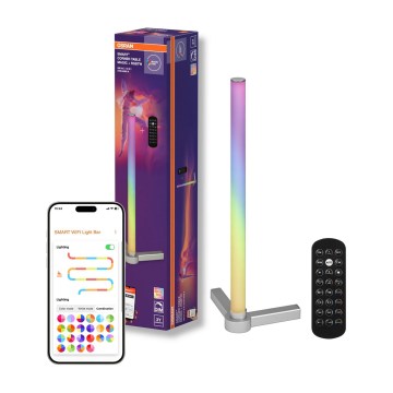 Osram - Lampă de masă SMART+ MAGIC LED RGBW, reglabilă, 7,5W/230V 2700-6500K, argintie, Wi-Fi + telecomandă
