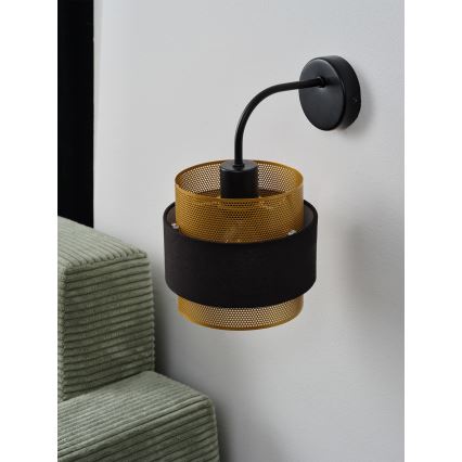 Osram - Lampă de perete DECOR HORNET 1xE27/10W/230V negru/auriu