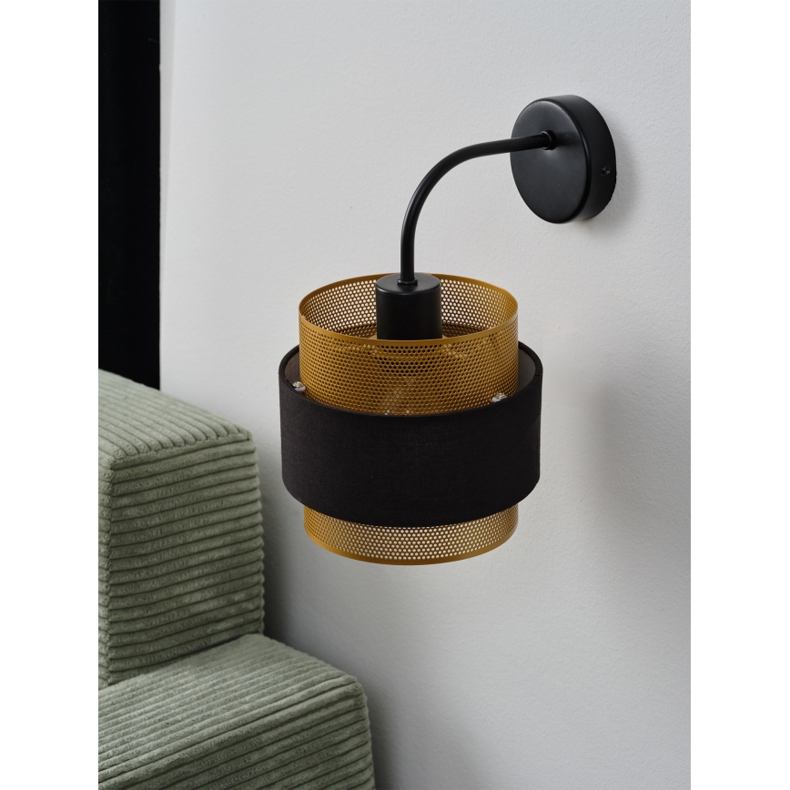 Osram - Lampă de perete DECOR HORNET 1xE27/10W/230V negru/auriu