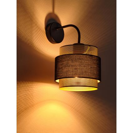 Osram - Lampă de perete DECOR HORNET 1xE27/10W/230V negru/auriu
