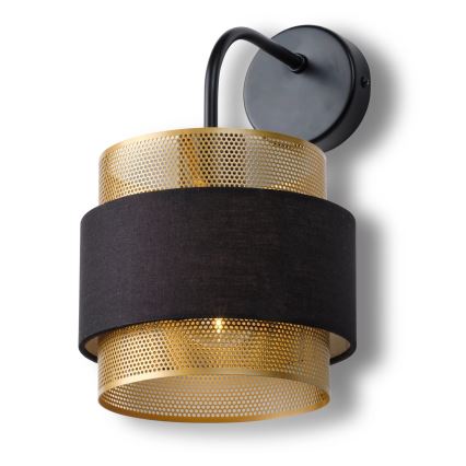 Osram - Lampă de perete DECOR HORNET 1xE27/10W/230V negru/auriu