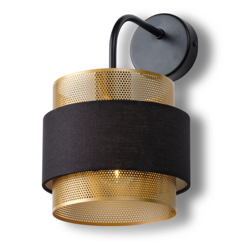 Osram - Lampă de perete DECOR HORNET 1xE27/10W/230V negru/auriu