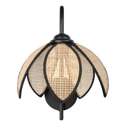 Osram - Lampă de perete DECOR RATTAN 1xE27/15W/230V bej/negru