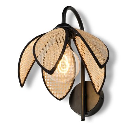 Osram - Lampă de perete DECOR RATTAN 1xE27/15W/230V bej/negru