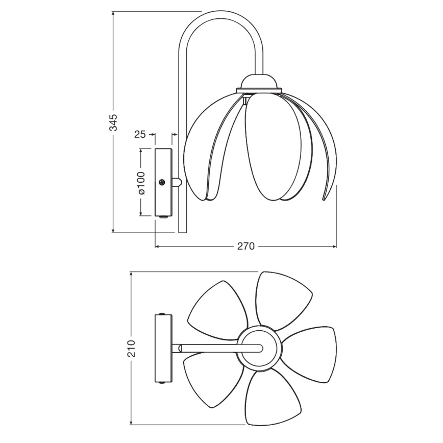 Osram - Lampă de perete DECOR RATTAN 1xE27/15W/230V bej/negru