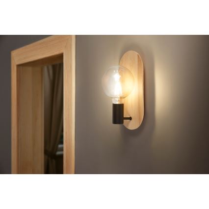 Osram - Lampă de perete DECOR WOOD 1xE27/8W/230V lemn de cauciuc