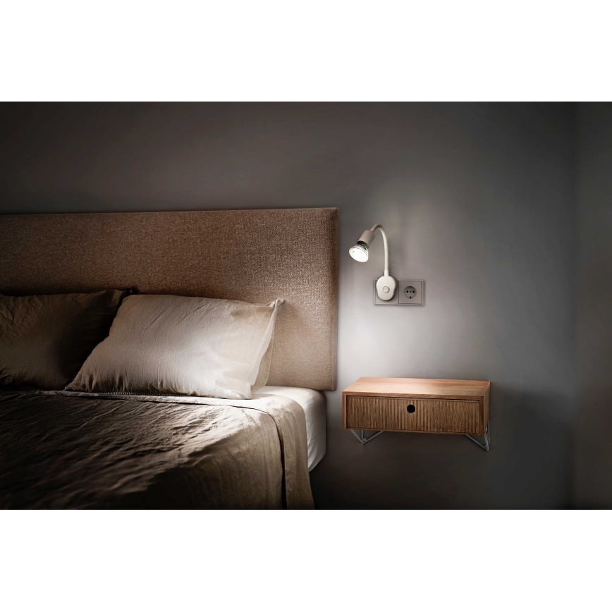 Osram - Lampă de perete flexibilă PLUG TUBE FLEX 1xGU10/5W/230V albă