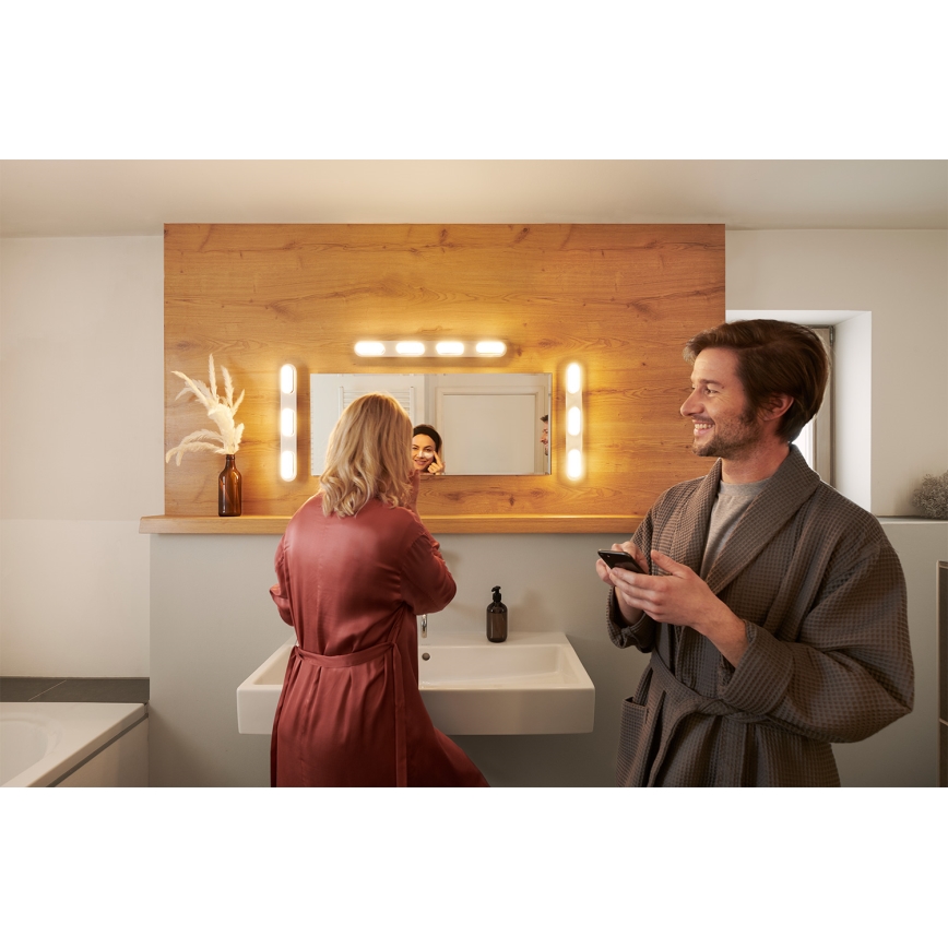 Osram - Aplica LED de perete pentru baie SMART+ DUPLO, reglabilă, 24W, 230V, 3000-6500K, IP44, Wi‑Fi